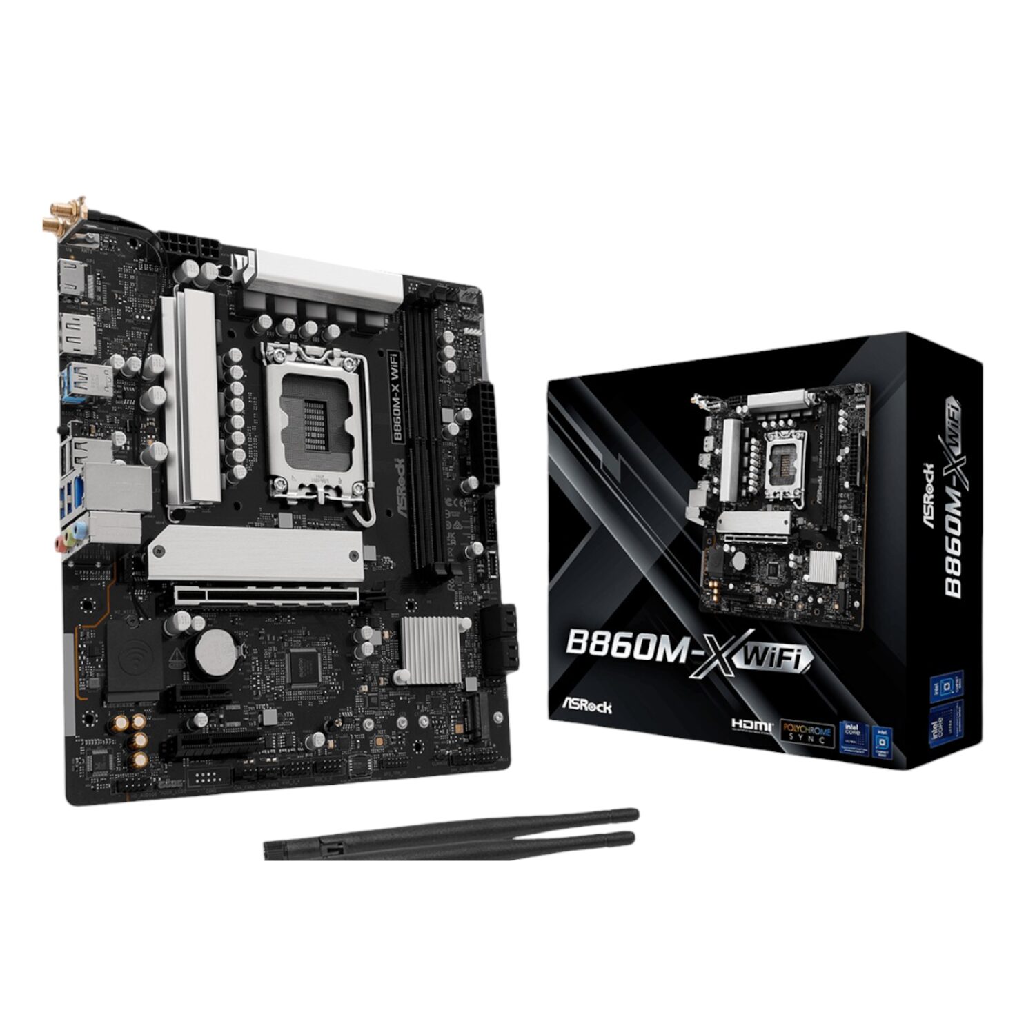 B860M-XWIFI-WR-01 ASRock B860M-X Micro ATX DDR5 Motherboard (PCIe 5 and Wi-Fi 6E) - Image 1
