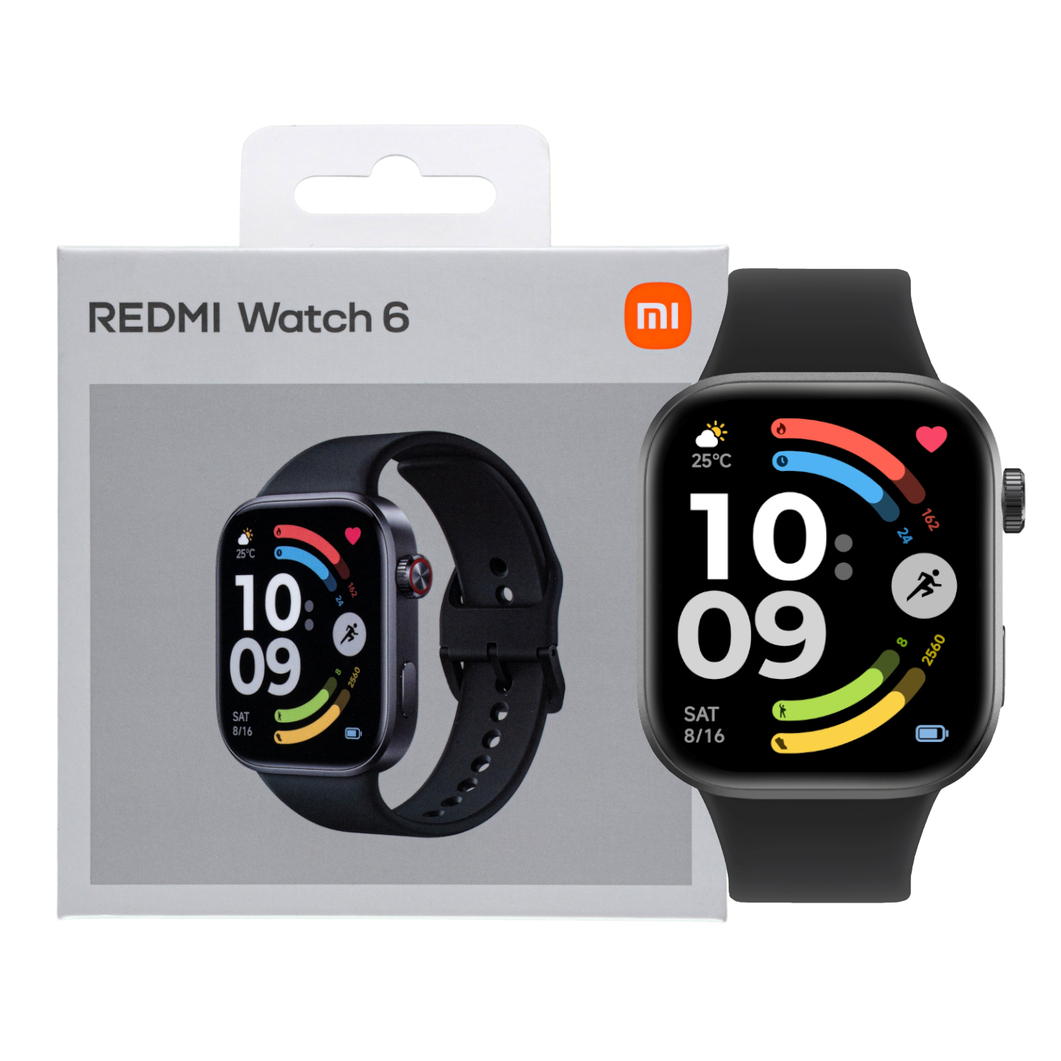 BHR08CIGL_Xiaomi-Redmi-Watch-6-–-Obsidian-Black_wr_01a Xiaomi Redmi Watch 6 - Obsidian Black - Image 1