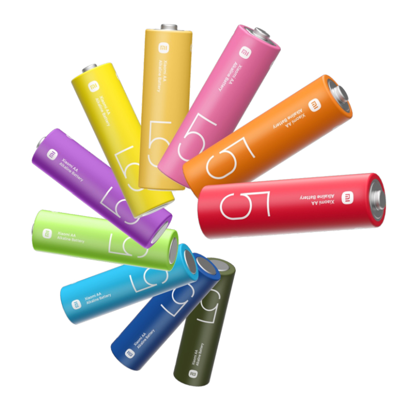 BHR5393GL_wr_01 Xiaomi AA Rainbow Batteries (10 Pack) - Image 1