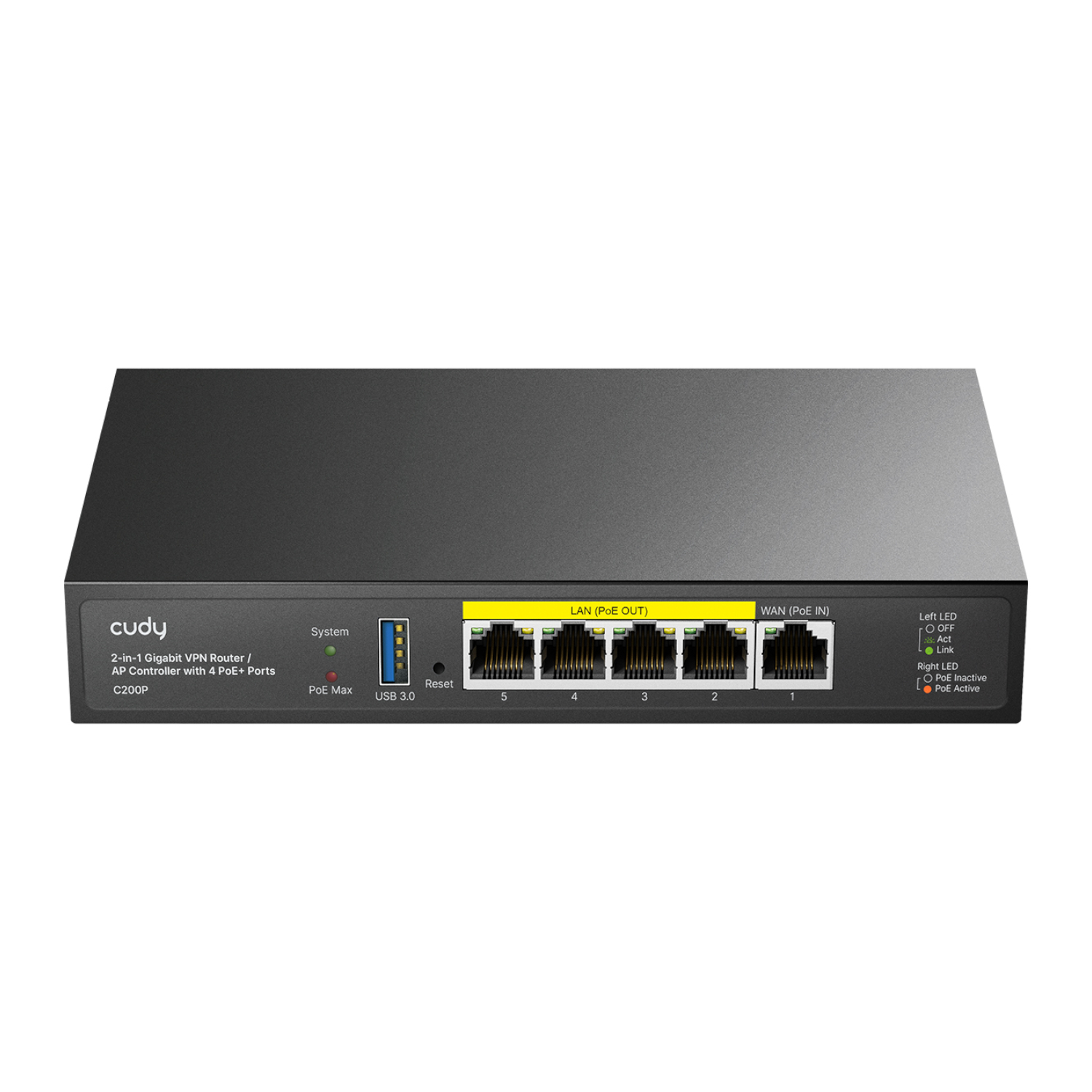 C200P_Cudy-C200P-2-in-1-Gigabit-VPN-Router-AP-Controller-–-Black_wr_01a Cudy C200P 2-IN-1 SMB Router / AP Controller - Image 1