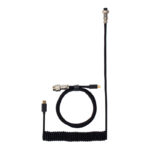 Keychron Coiled Aviator Cable - Black/Straight - Image 2