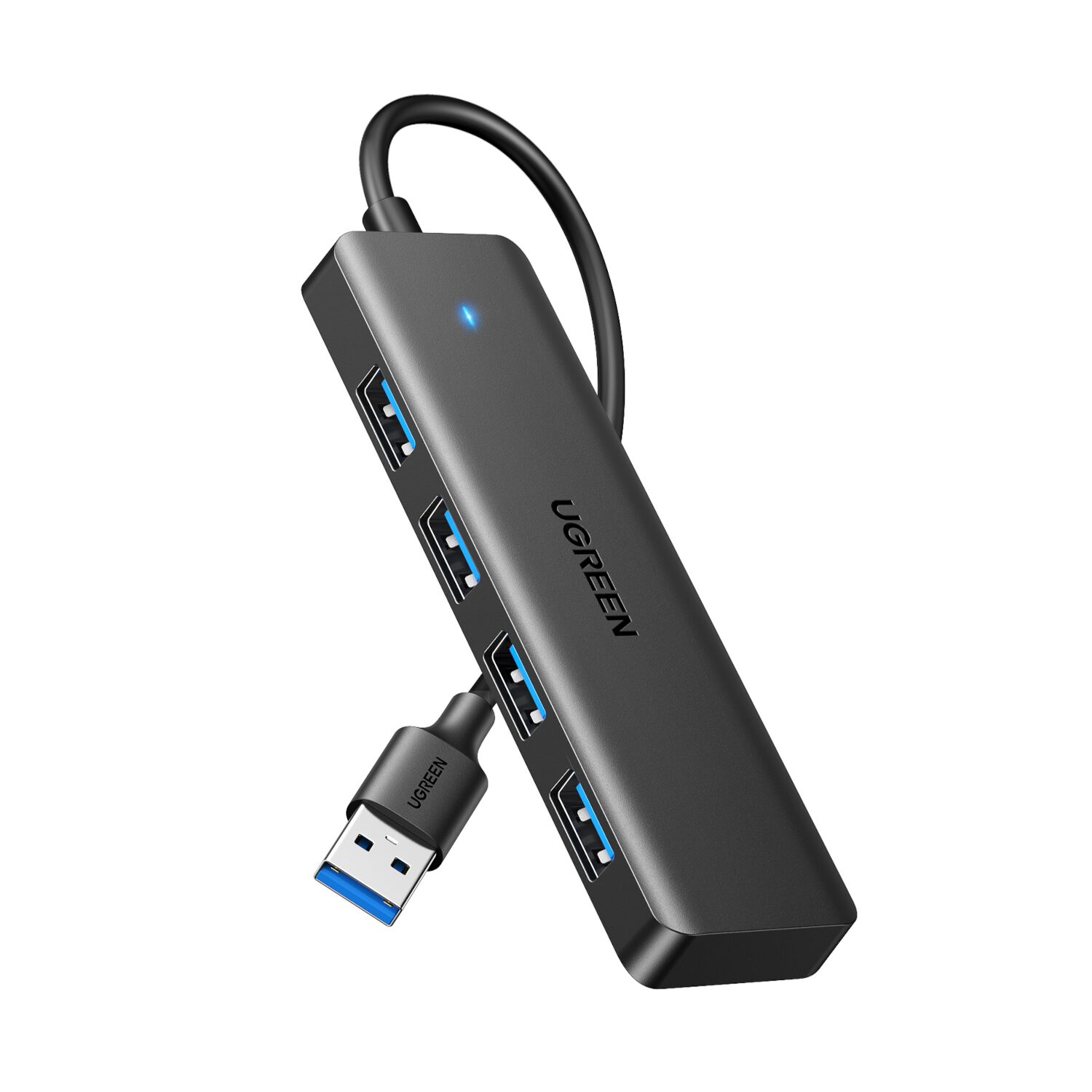CM219-25851-WR-01 UGREEN 4-in-1 USB 3.0 Hub - High-Speed 5Gbps Data Transfer - Grey - Image 1