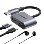 UGREEN USB Type-C Dual Audio and Charging Adapter (15W PD, 2-in-1 Splitter) - Image 2
