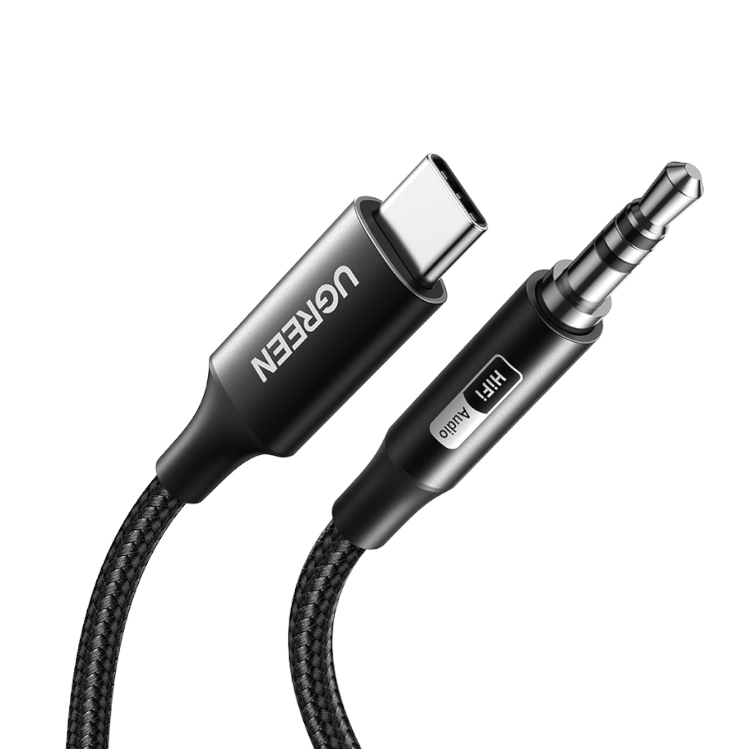 CM450-65102_UGreen-USB-Type-C-to-3.5mm-AUX-Audio-Cable-2M-Black_wr_01 UGREEN USB Type-C to 3.5mm AUX Audio Cable 3M - Black - Image 1