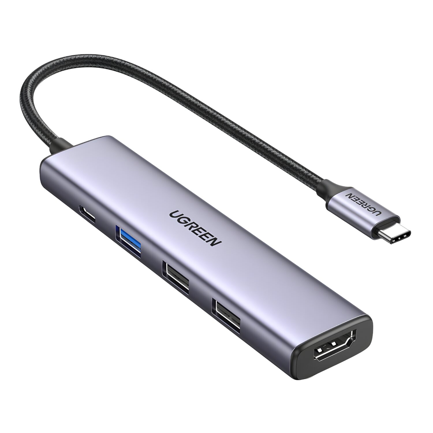 CM478-15495-wr-01 UGREEN Revodok 5-in-1 Type-C Hub | 4K HDMI | Type-C | USB3.0 | USB2.0 - Image 1