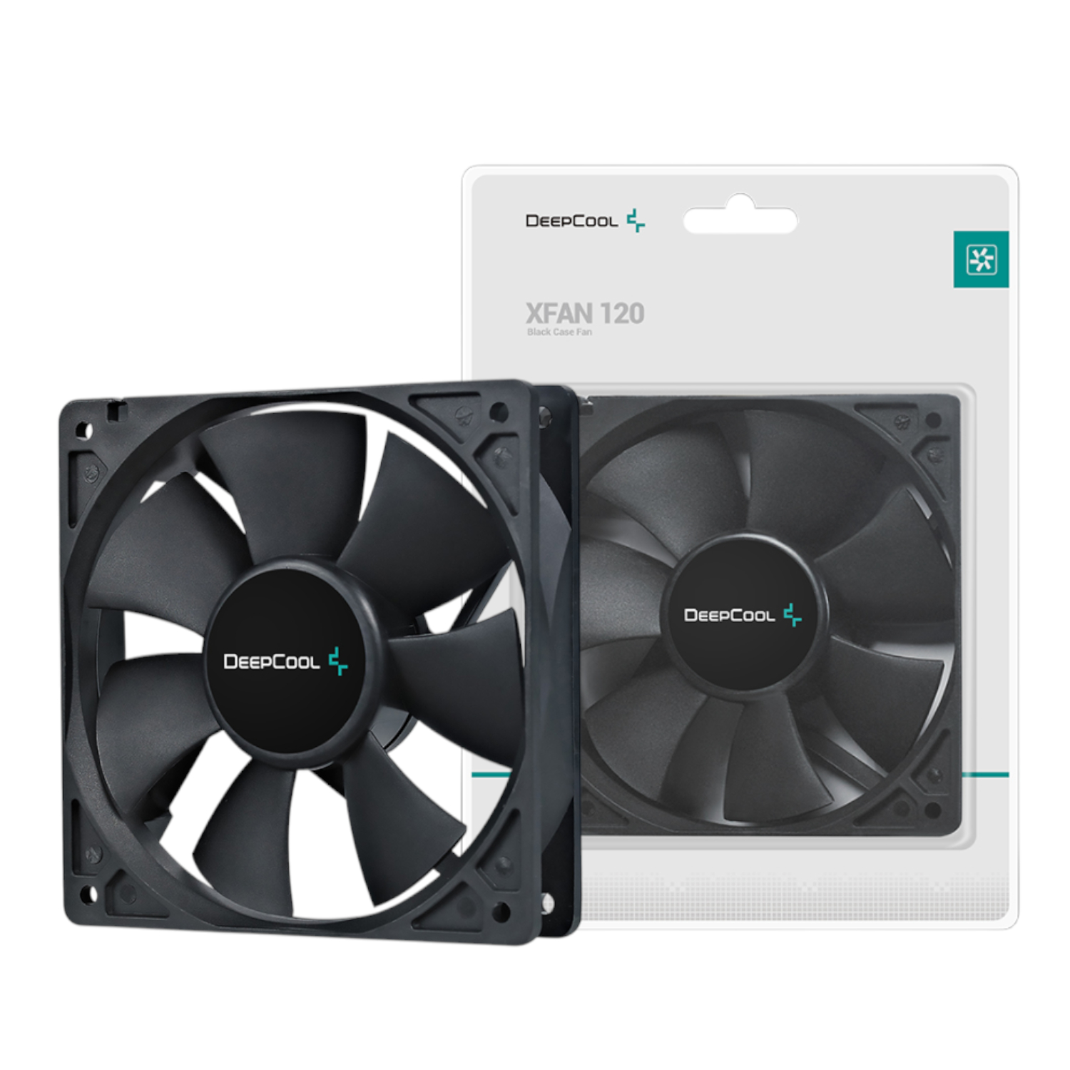 DP-FDC-XF120_DeepCool-XFAN-120mm-Case-Fan-Black_wr_01 DeepCool XFAN 120mm Case Fan - Black - Image 1