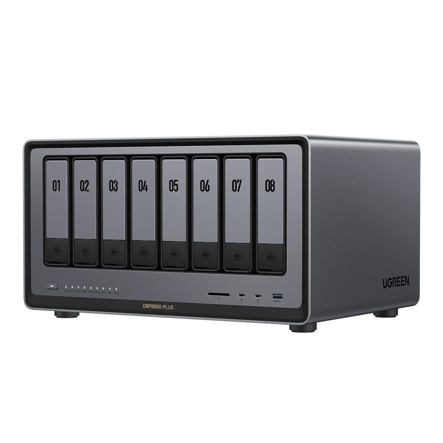 DXP8800PLUS-35127B-WR-01 UGREEN NASync DXP8800 Plus 8-Bay NAS - Image 1