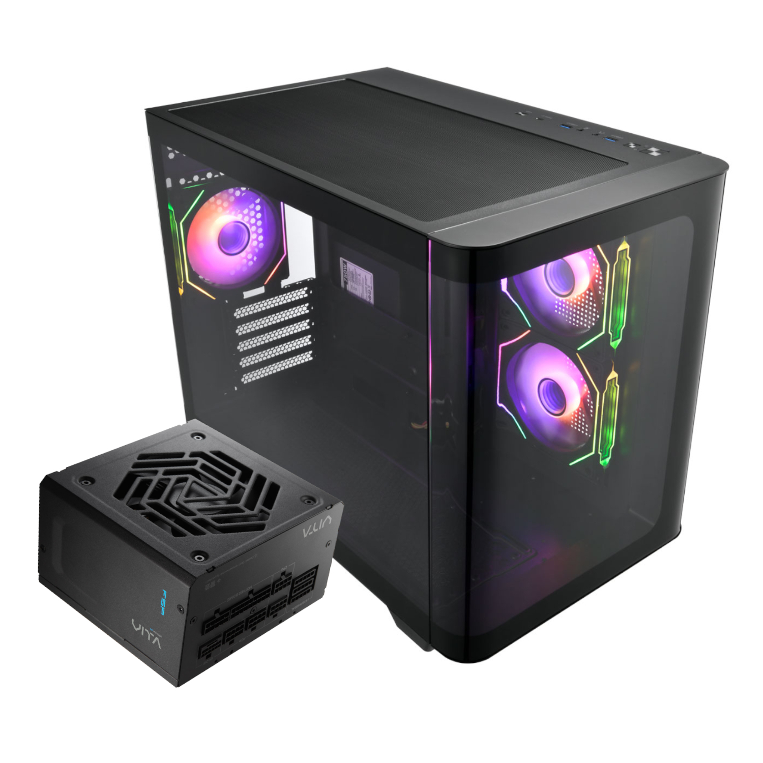FSP09_FSP-S380-M-ATX-ARGB-Gaming-Chassis-and-VITA-GM-750W-Power-Supply-Bundle_wr_01a FSP S380 M-ATX ARGB Gaming Chassis and VITA GM 750W Power Supply Bundle - Image 1