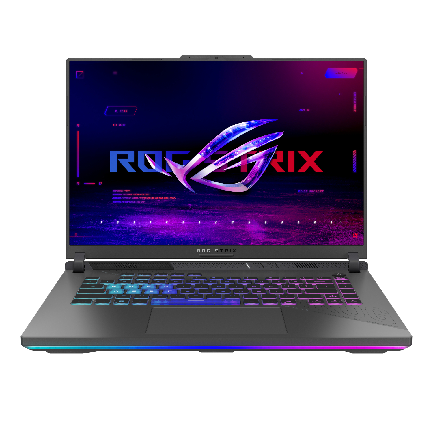 G614PM-91610G0W_Asus-ROG-Strix-G16-AMD-Ryzen-9-8940HX-Windows-11-Home-Gaming-Notebook-Grey_wr_01a Asus ROG Strix G16 Gaming Laptop 16" | Ryzen 9 8940HX | 16GB DDR5 | RTX 5060 | 1TB SSD | Windows 11 Home - Image 1