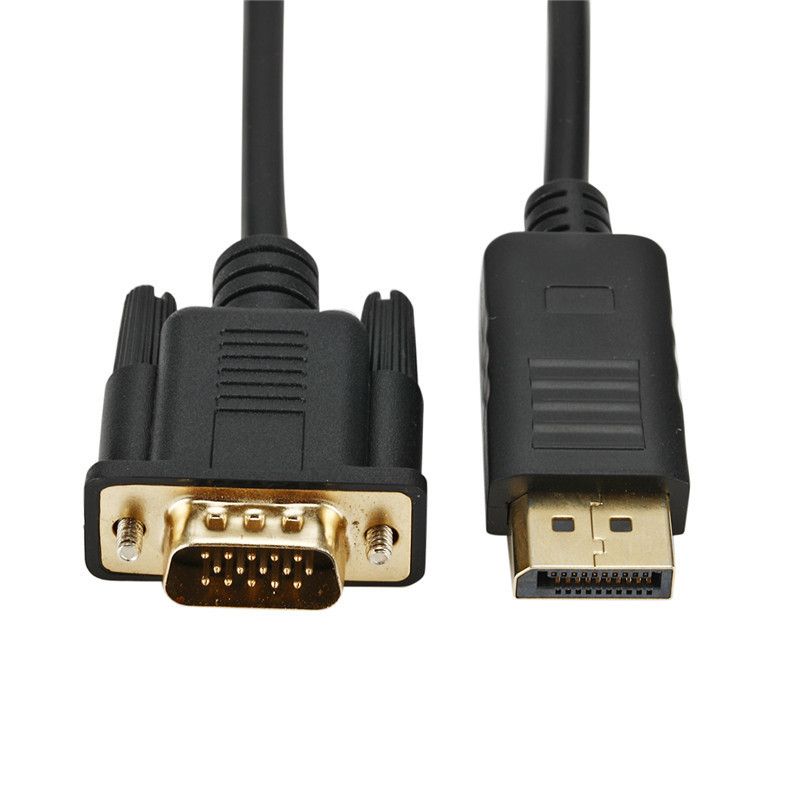 GAPDPV_wr_01-1 Gizzu 1080P DisplayPort to VGA Cable 1.8m Poly - Image 1