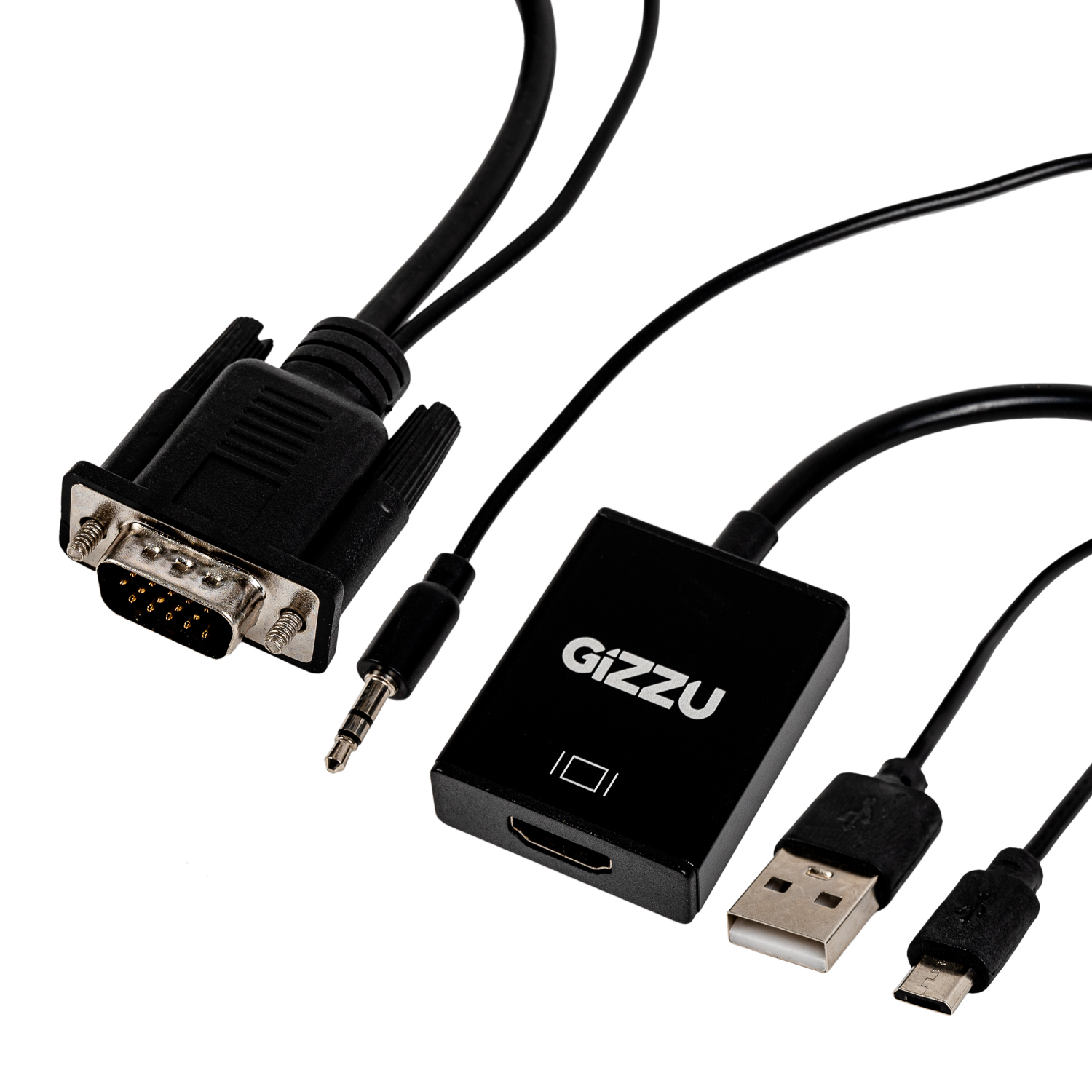 GAPVHA_wr_01a Gizzu 1080P VGA to HDMI Adapter with Audio - Image 1