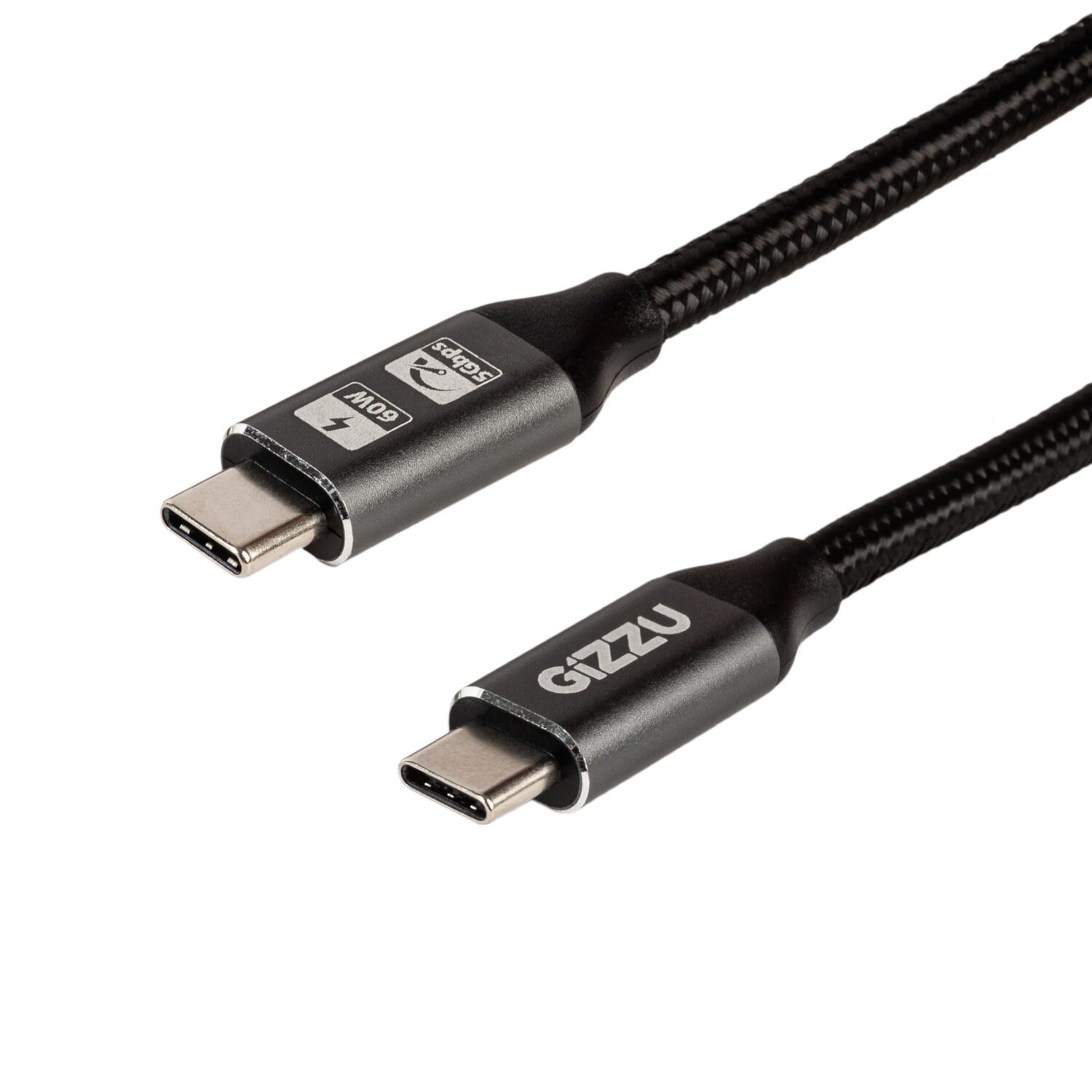 GCPCC0605G-01-wr-0 GIZZU 60W 5Gbps Type-C 1m Cable - Image 1