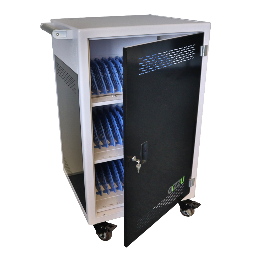 GCT36TC_wr_01 Gizzu 36 Bay Type-C Storage Charging Trolley for 15.6" Laptops - Image 1