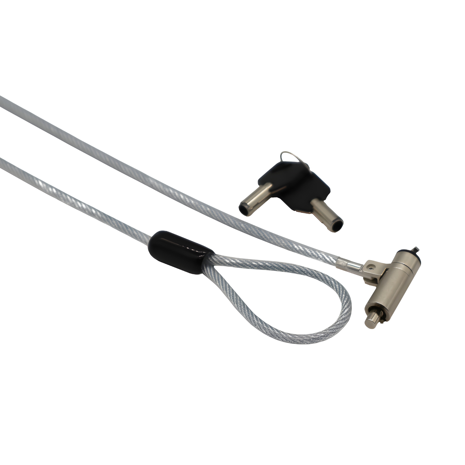 GCWKLMK_GIZZU-1.8m-Wedge-Cable-Lock-Silver_wr_01a GIZZU 1.8m Wedge Cable Lock - Image 1