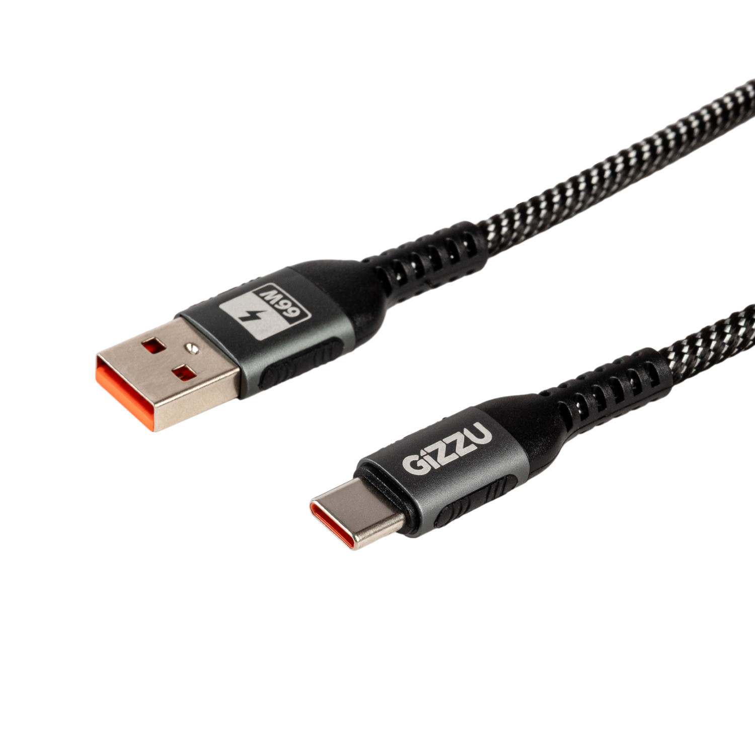 GIZZU-GCPU2C060048G-01-66W-480Mbps-USB-to-Type-C-1m-Cable_ANGLED-9164-Edit_1500x1500 GIZZU 66W 480Mbps USB to Type-C 2m Cable - Image 1