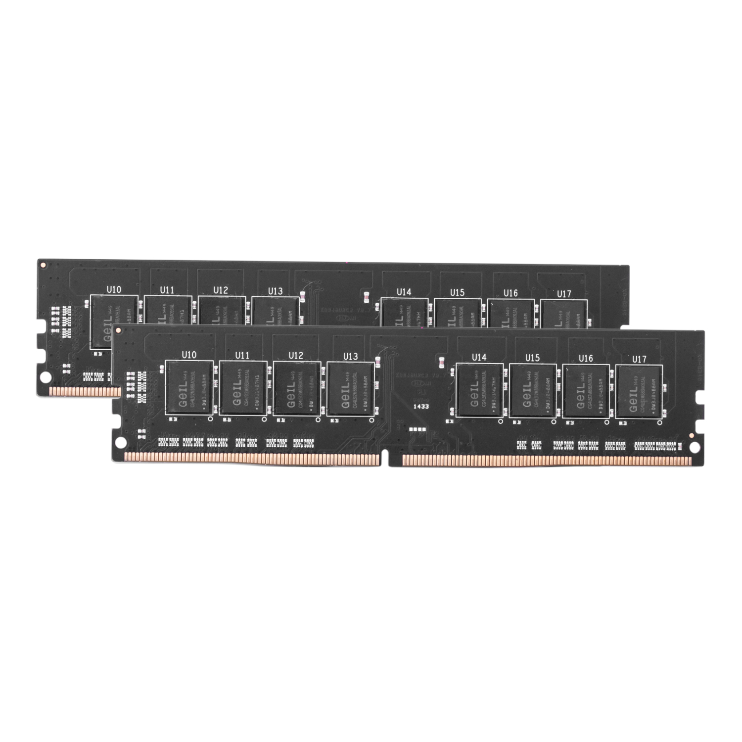 GP432GB3200C22DC_GeIL-Pristine-32GB-DDR4-3200MHz-Desktop-Memory-Kit-2-x-16GB-Black_wr_01 GeIL Pristine 32GB DDR4 3200MHz Desktop Memory Kit (16G x 2) - Image 1