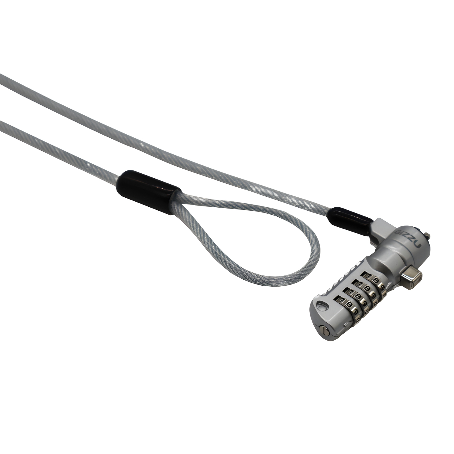GSCNC_GIZZU-1.8m-Nano-Combination-Lock-Security-Cable-Silver_wr_01a GIZZU 1.8m Nano Combination Lock Security Cable - Image 1