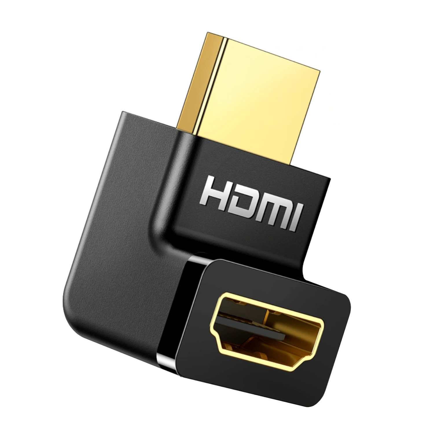 HD112-20110_UGreen-HD112-HDMI-4K-Male-to-Female-Up-angled-Connector-Black_wr_01a UGREEN HD112 HDMI 4K Male to Female Up-angled Connector - Black - Image 1