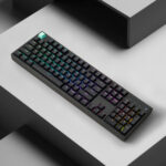 Keychron K10 HE 100% Hot-Swap Gateron Dbl-Rail Nebula Switch RGB Wireless Keyboard - Black - Image 6
