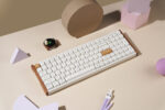 Keychron K4 HE 96% Magnetic Switch Hot-Swap RGB Wireless Keyboard – White (Wood + Aluminium) - Image 4