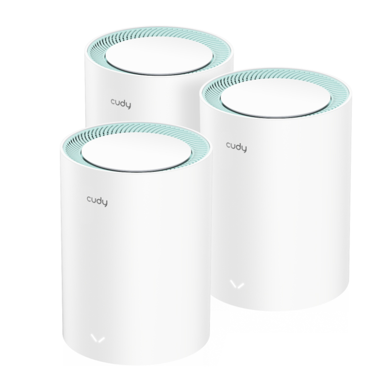 M1300-3PACK_wr_01 Cudy AC1200 Wi-Fi Mesh Kit 3 Pack With Gigabit - Image 1
