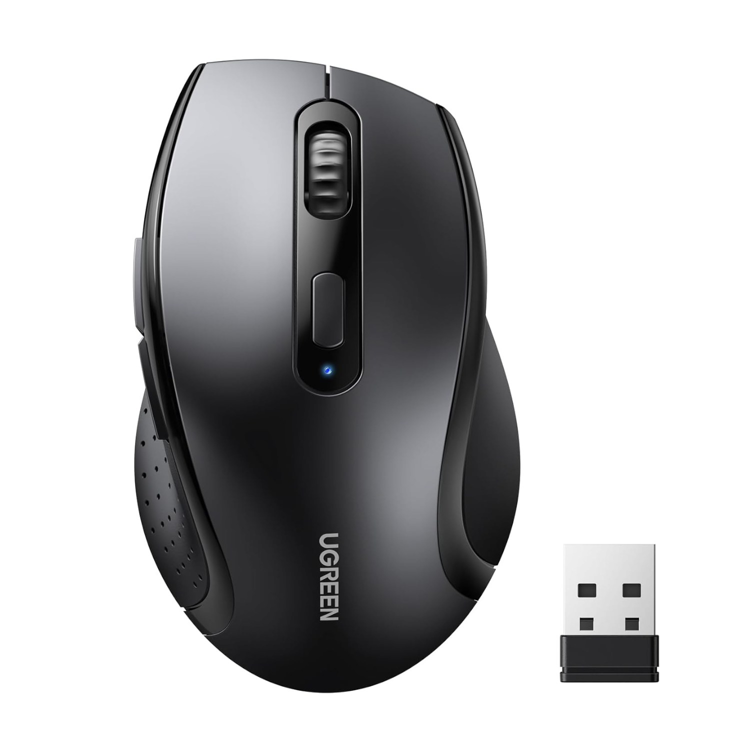 M511-45012_UGreen-M511-Ergonomic-2.4GHz-Wireless-Mouse-Black_wr_01a UGREEN M511 Ergonomic 2.4GHz Wireless Mouse - Black - Image 1
