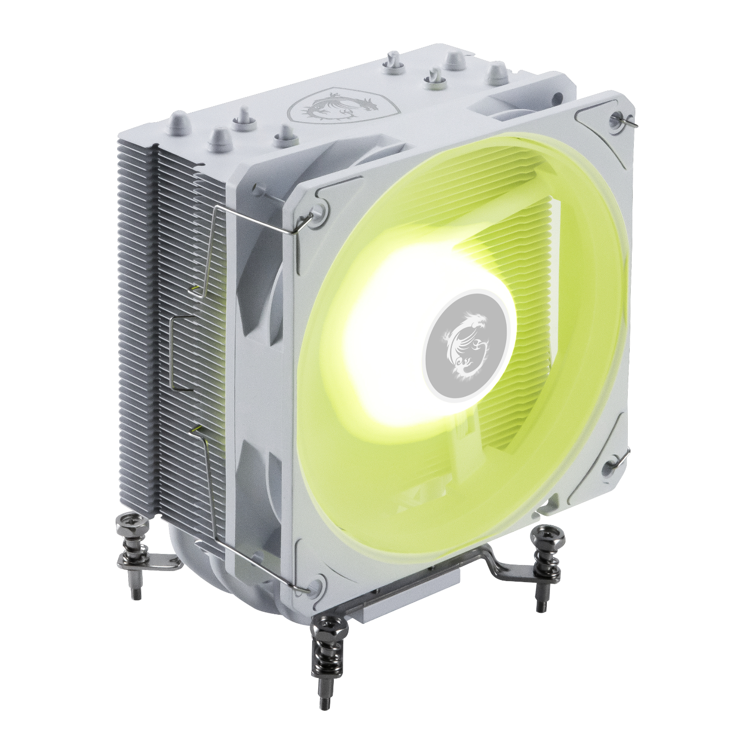 MAGCOREFROZRAA13WH_MSI-MAG-Corefrozr-AA13-120mm-CPU-Air-Cooler-White_wr_01a MSI MAG Corefrozr AA13 120mm CPU Air Cooler - White - Image 1