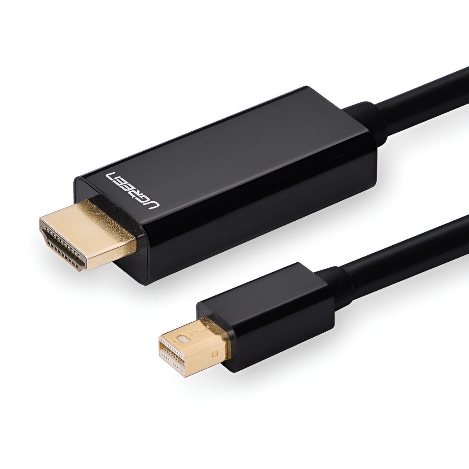 MD101-20848-WR-01 UGREEN Mini DisplayPort Male to 4K@30Hz HDMI Cable 1.5m - Black - Image 1