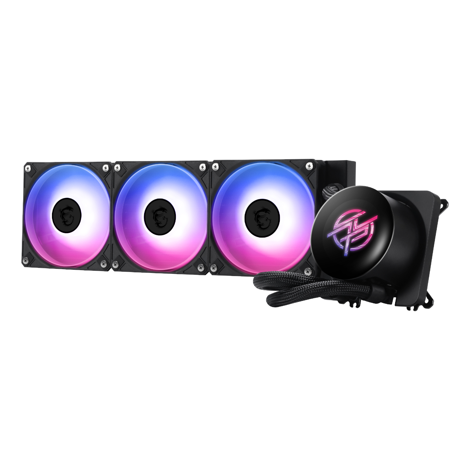 MPGCORELIQUIDP13360_MSI-MPG-Coreliquid-P13-360-AIO-Liquid-CPU-Cooler-Black_wr_01a MSI MPG Coreliquid P13 360 AIO Liquid CPU Cooler - Black - Image 1