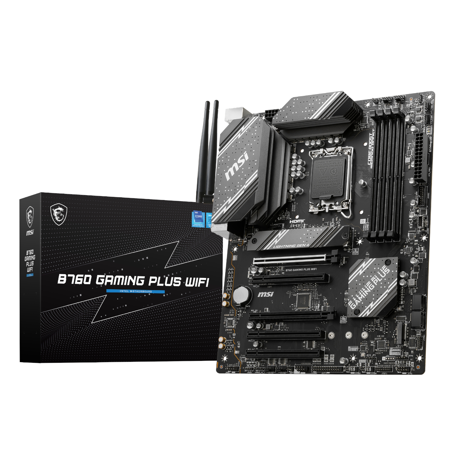 MSI_B760GAMINGPLUSWIFI_wr_01a MSI B760 GAMING PLUS WIFI DDR5 LGA1700 ATX Motherboard - Image 1