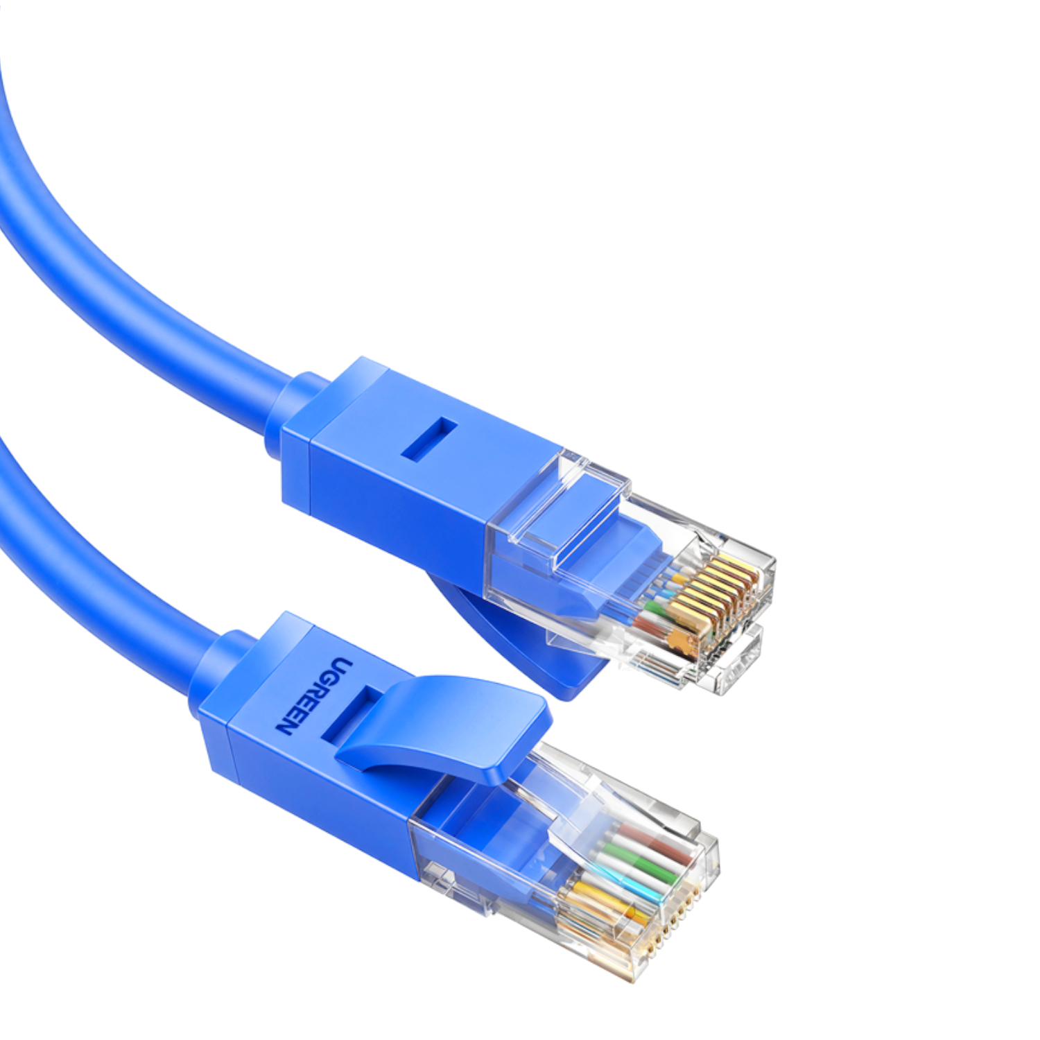 NW102-11201_UGREEN-Cat6-UTP-Flat-Ethernet-Blue-Cable-1-Metre_wr_01a UGREEN Cat6 UTP Flat Ethernet Blue Cable - 1 Metre - Image 1