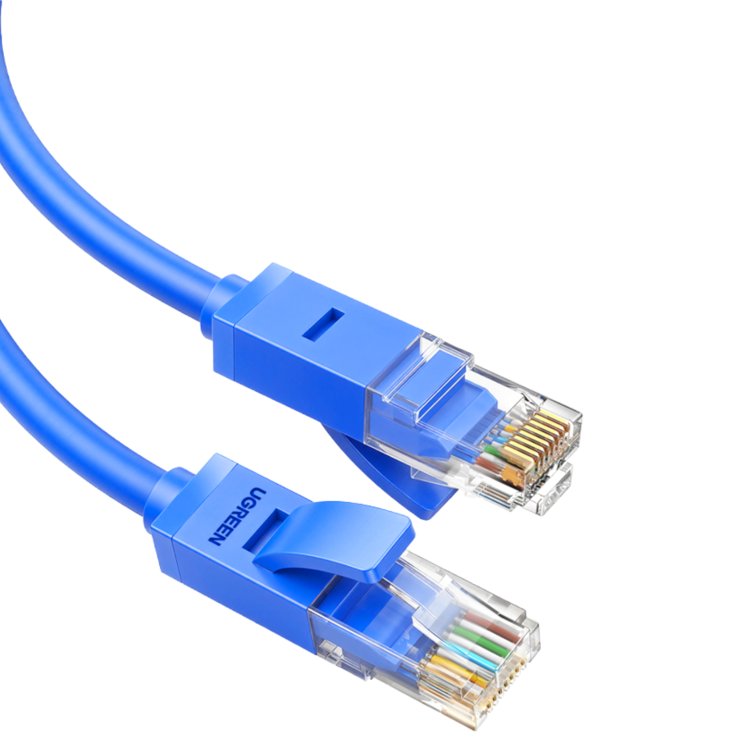 NW102-11202_-UGREEN-Cat6-RJ45-Gigabit-Ethernet-Cable-Blu-1 UGREEN RJ45 CAT6 2m LAN Network Cable – (1Gbps, 250MHz) – Blue - Image 1