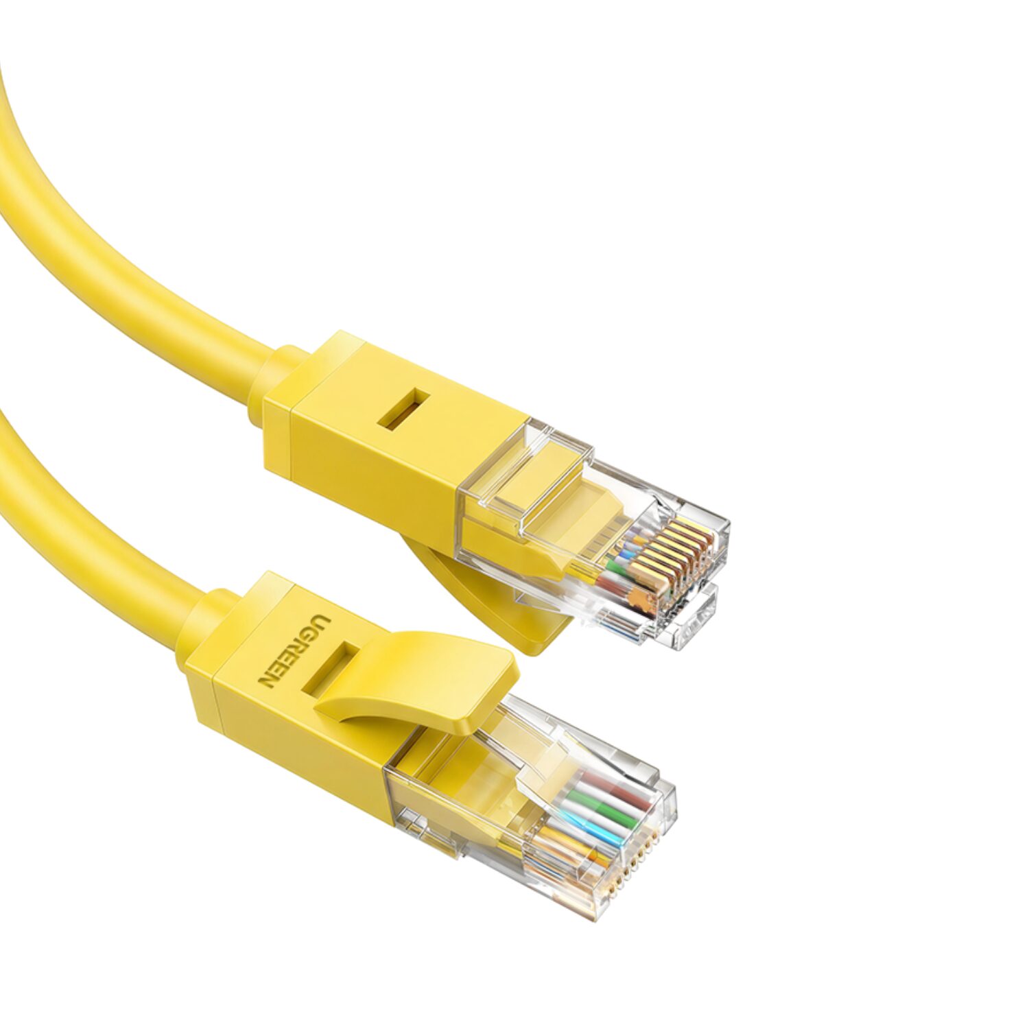 NW102-15859_UGREEN_CAT6_UUTP_LAN_CBL_1M_YEL_wr_01 UGREEN Cat6 UTP Ethernet Cable 1M – Yellow - Image 1