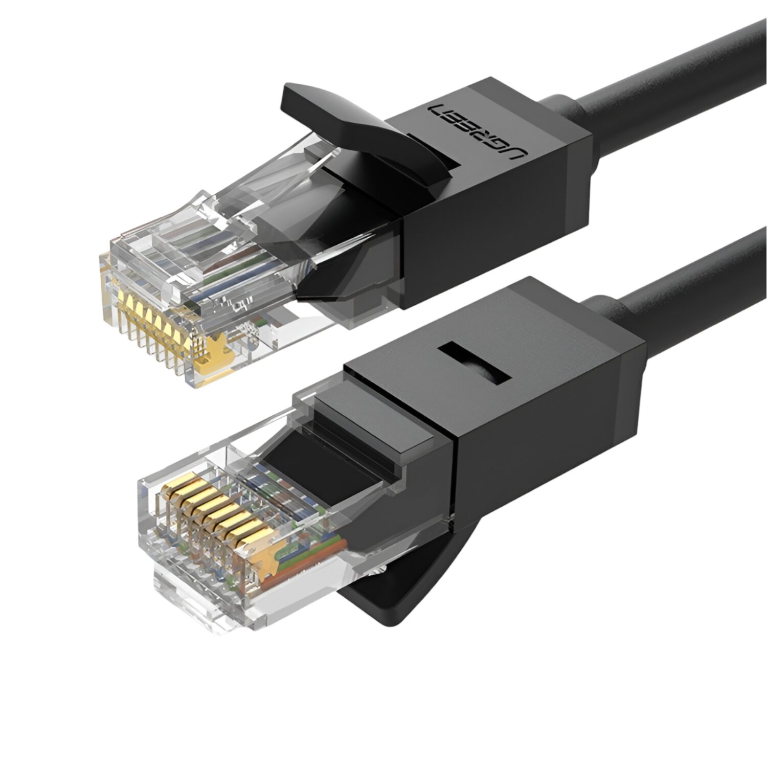 NW102-20158-wr-01 UGREEN NW102-20158 Cat6 UTP Ethernet Cable 0.5m - Black - Image 1