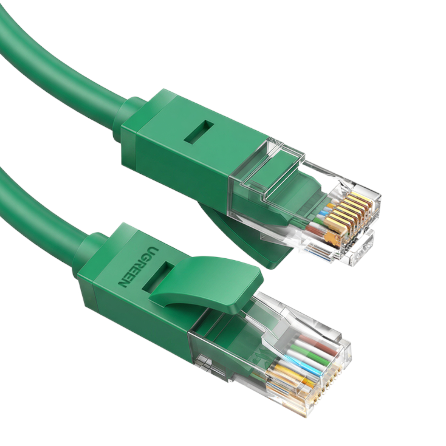 NW102-85211_-UGREEN-Cat6-RJ45-Gigabit-Ethernet-Cable-Grn_01-1 UGREEN RJ45 CAT6 0.5m LAN Network Cable - (1Gbps, 250MHz) – Green - Image 1