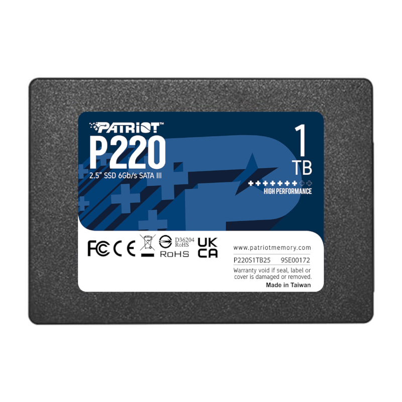 P220S1TB25_wr_01 Patriot P220 1TB 2.5" SSD - Image 1