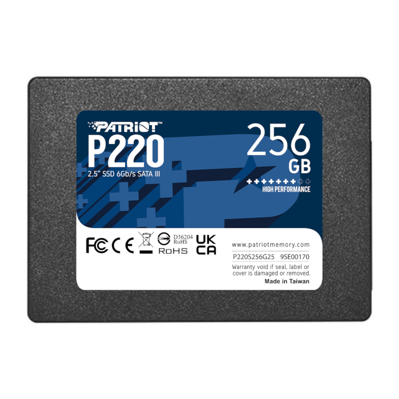 P220S256G25_wr_01 Patriot P220 256GB 2.5" SSD - Image 1
