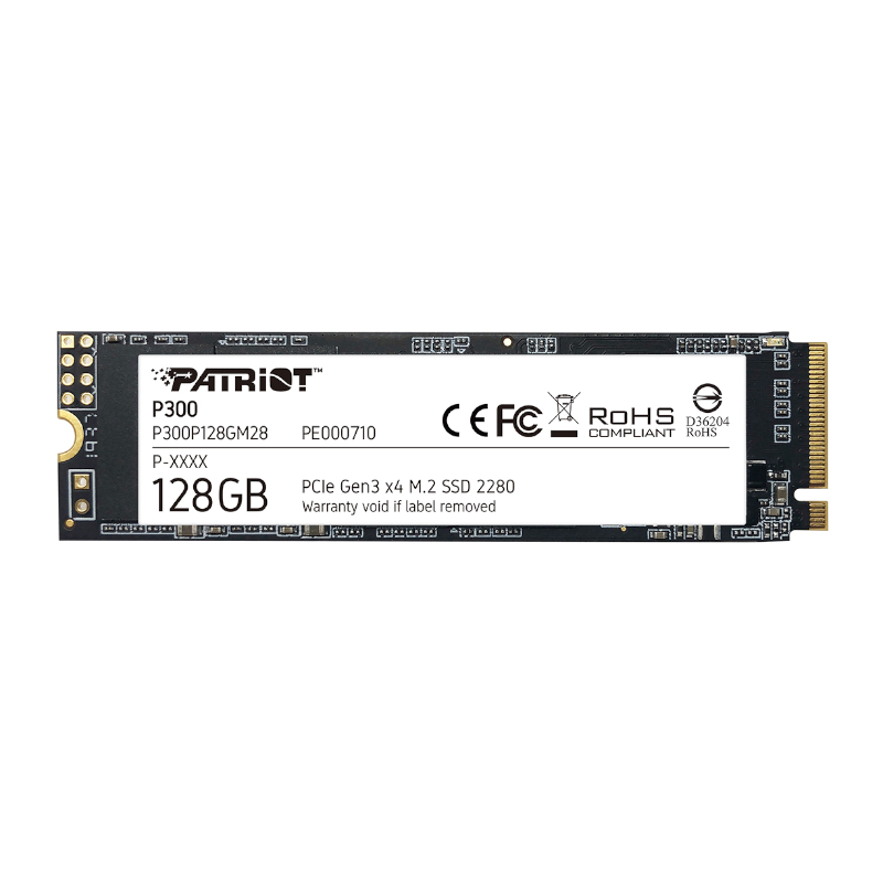 P300P128GM28_wr_01 Patriot P300 128GB M.2 PCIe NVMe SSD - Image 1