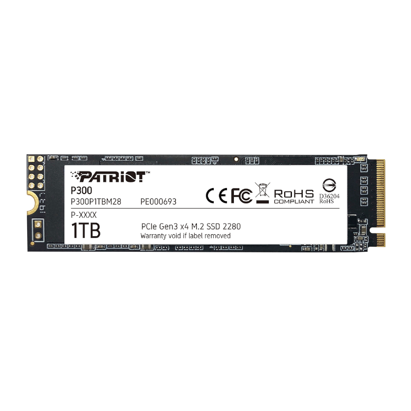 P300P1TBM28_wr_01 Patriot P300 1TB M.2 PCIe NVMe SSD - Image 1