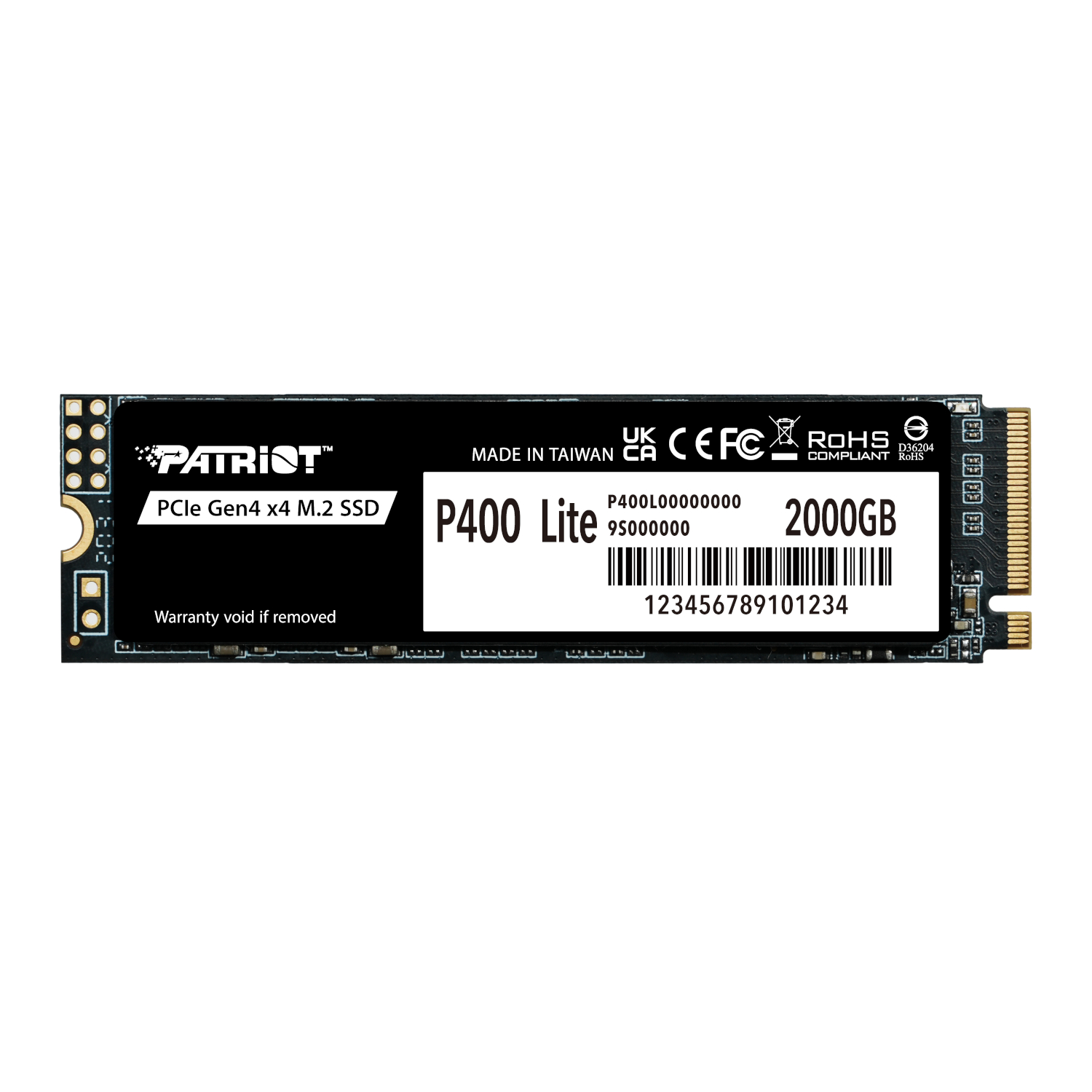 P400LP2KGM28H_Patriot-P400-Lite-2TB-M.2-PCIe-Gen-4-x4-NVMe-SSD_wr_01 Patriot P400 Lite 2TB M.2 PCIe Gen 4 x4 NVMe SSD - Image 1
