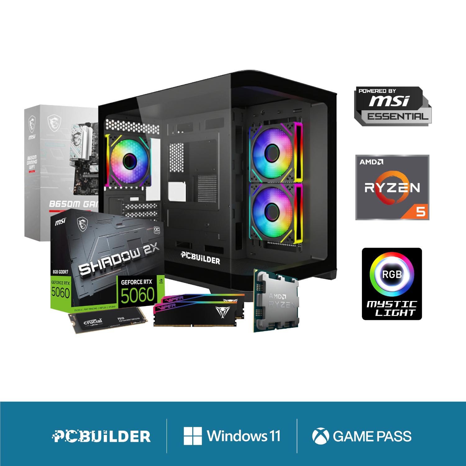 PCB_SPECIALIST_07_PCBuilder-Ryzen-5-7600-SPECIALIST-Windows-11-Gaming-PC_wr_01b PCBuilder Ryzen 5 7600 SPECIALIST Windows 11 Gaming PC - Image 1