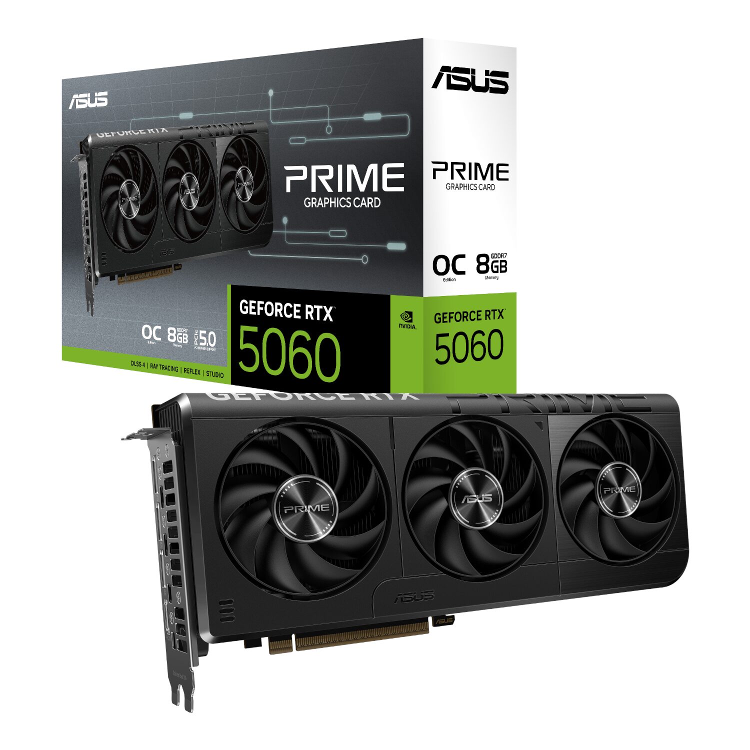 PRIME-RTX5060-O8G-WR-01 ASUS PRIME GeForce RTX 5060 OC 8GB GDDR7 GPU – SFF-Ready Graphics Card - Image 1