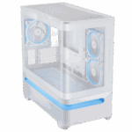 ASUS Prime AP202 ARGB mATX White Chassis - Image 2