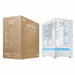 ASUS Prime AP202 ARGB mATX White Chassis - Image 7
