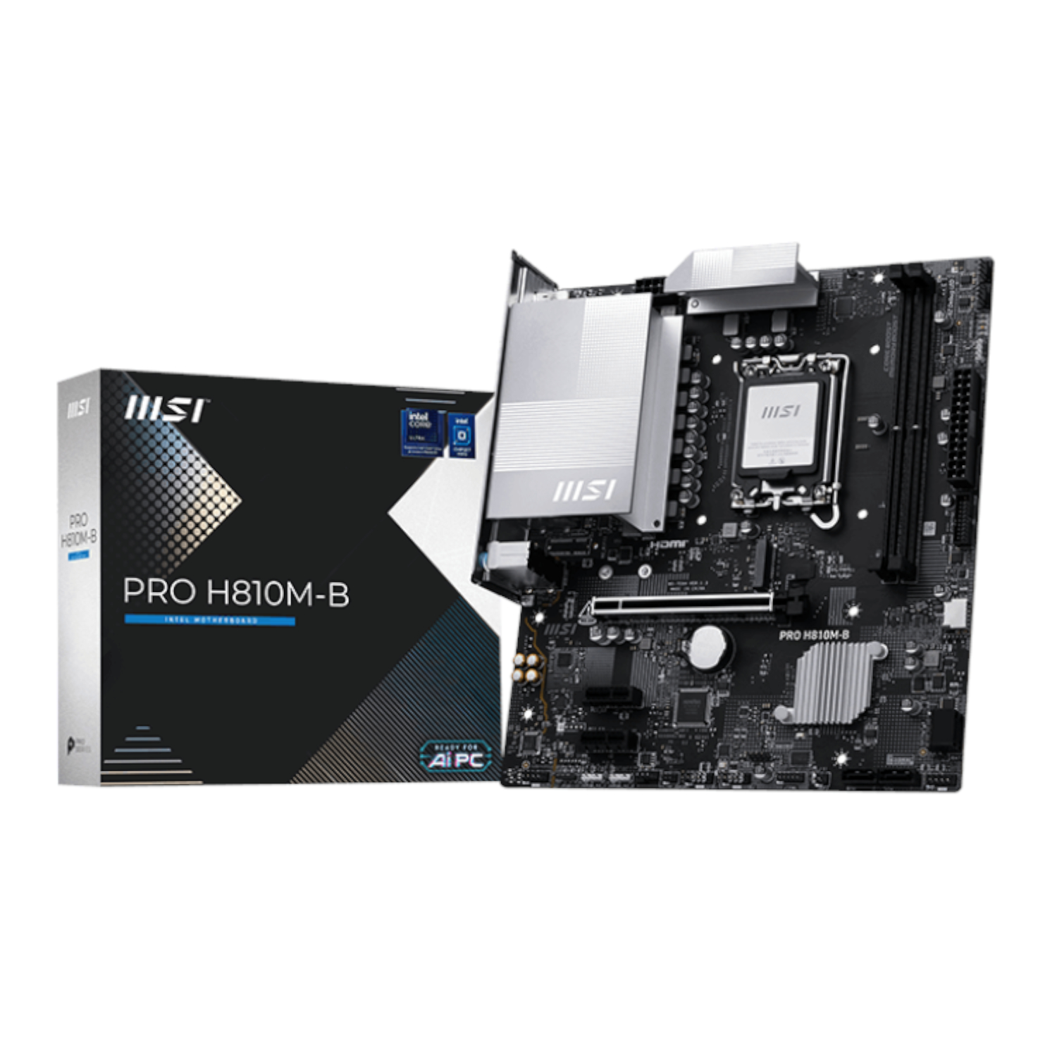 PROH810M-B_MSI-H810M-B-PRO-LGA1851-M-ATX-2X-DDR5_wr_01 MSI H810M-B PRO LGA1851 M-ATX DDR5 Motherboard - Image 1
