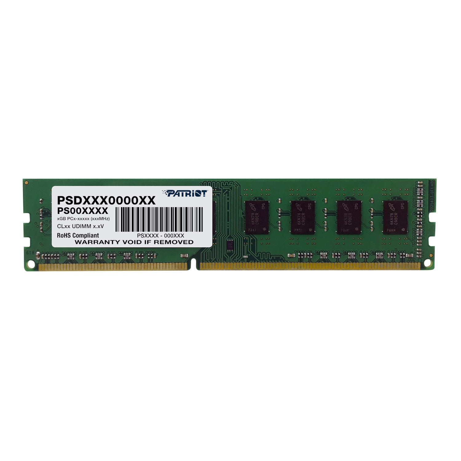 PSD34G160081_Patriot-Signature-Line-4GB-1600MHz-DDR3-Single-Rank-Desktop-Memory_wr_01 Patriot Signature Line 4GB 1600MHz DDR3 Single Rank Desktop Memory - Image 1