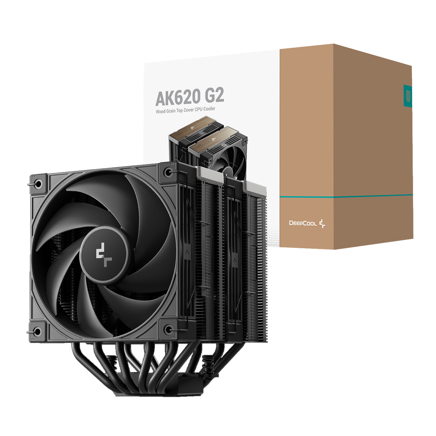 R-AK620G2-BKNNMN-GJD_DeepCool-AK620-G2-120mm-CPU-Air-Cooler-Black_wr_01 DeepCool AK620 G2 120mm CPU Air Cooler - Black - Image 1