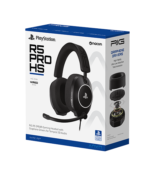 R5 PRO HS Black Packaging Mockup - 3Q_LR Nacon: Rig R5 Pro Headset - Image 1