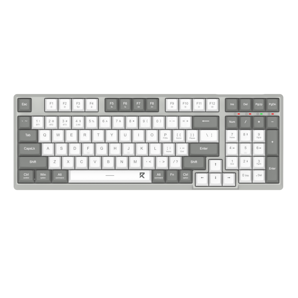 RD-BK-7111_wr_01 REDRAGON KB SCISSOR KEY 2.4G BT WRS BKWT - Image 1