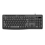 Redragon BK-7366 Full-size Ergonomic Wired Membrane Office Keyboard - Black
